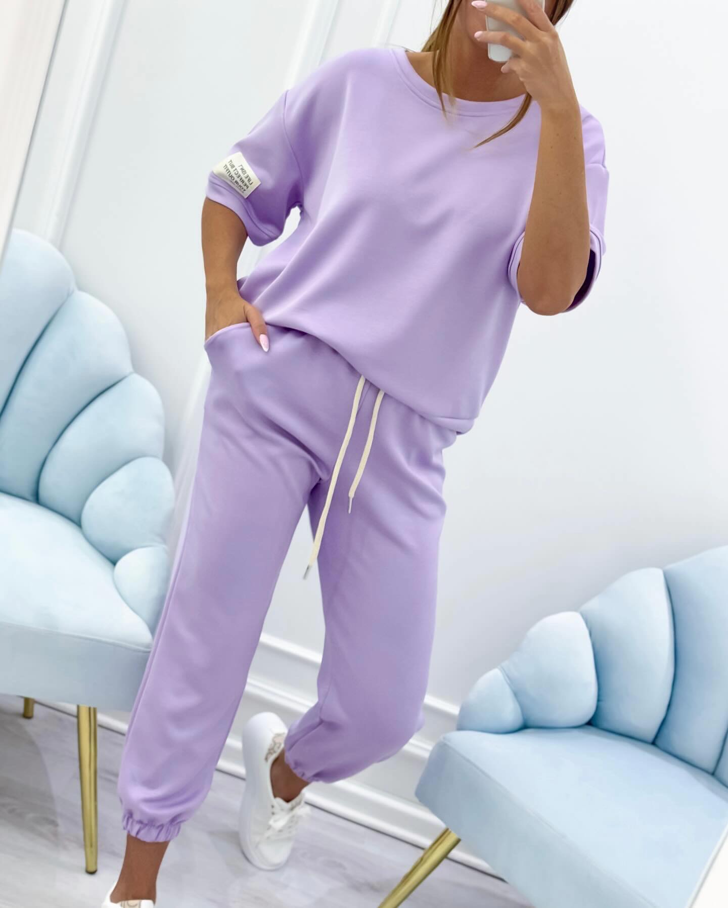 Marlo - Loungewear-sæt med korte ærmer