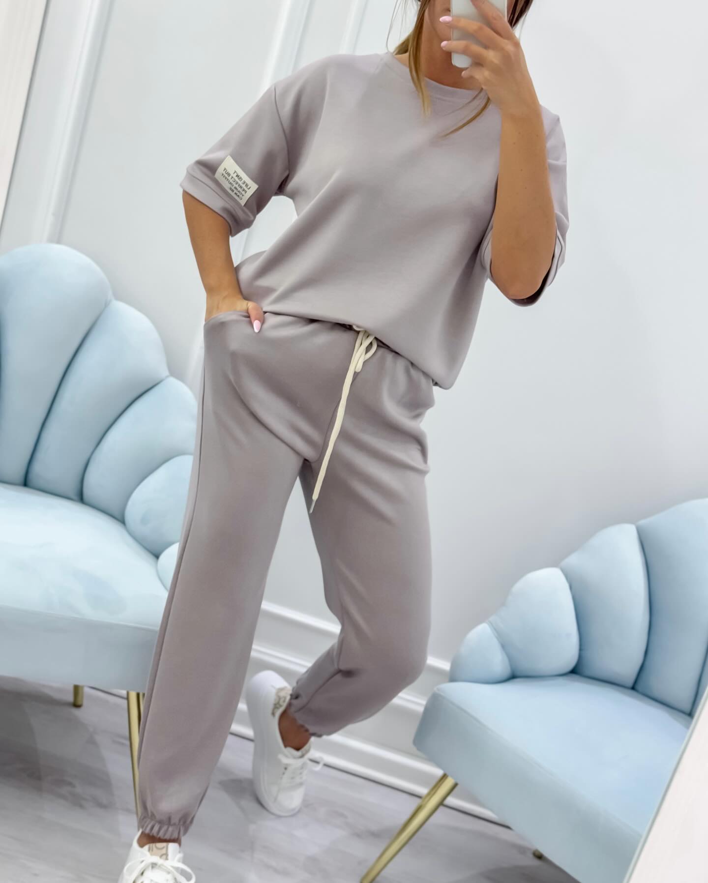 Marlo - Loungewear-sæt med korte ærmer