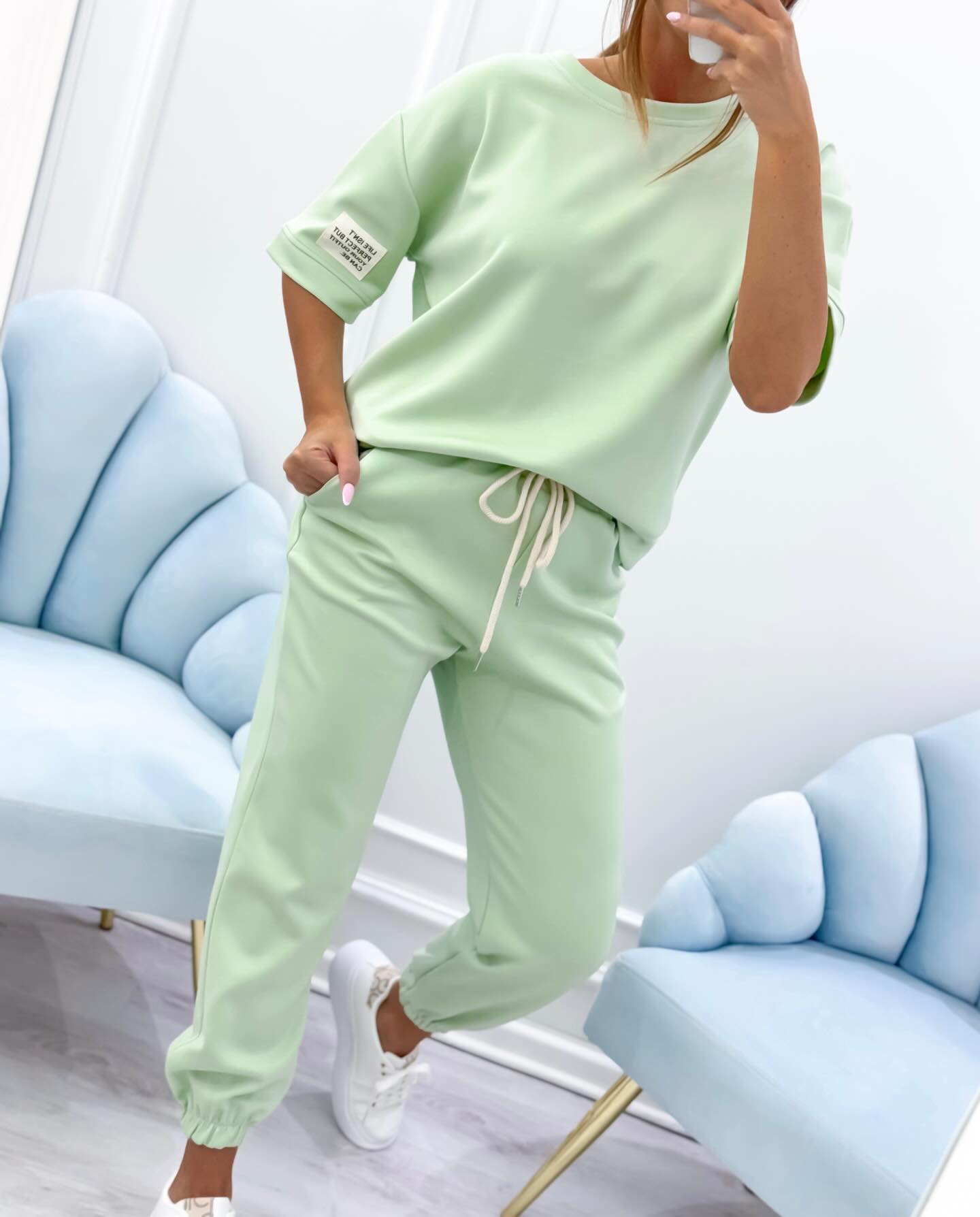 Marlo - Loungewear-sæt med korte ærmer