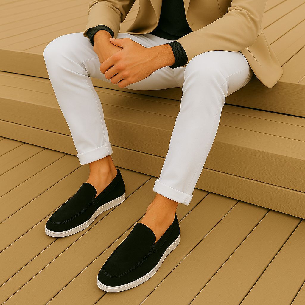 Kenzio - Ruskind slip-on sko