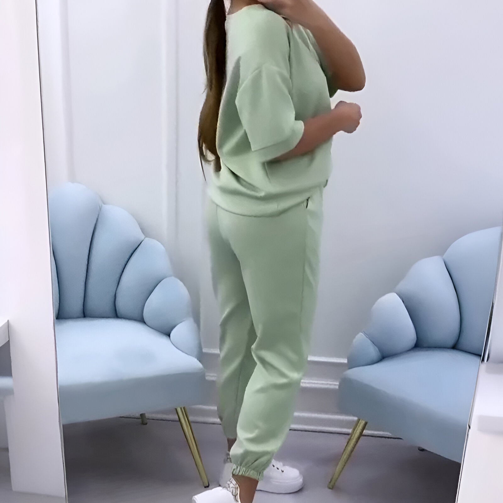 Marlo - Loungewear-sæt med korte ærmer