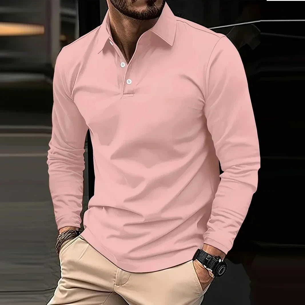 Teyno - Langærmet poloshirt