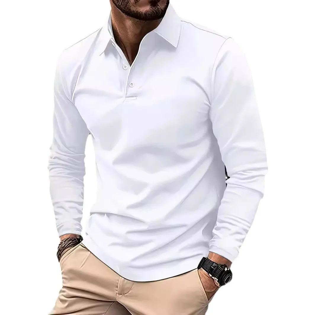 Teyno - Langærmet poloshirt