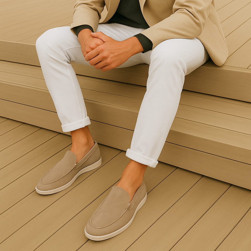 Kenzio - Ruskind slip-on sko